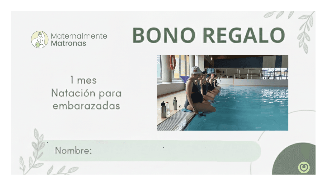 Tarjeta de regalo de Navidad para natacion de embarazadas en Valencia de Maternalmente Matronas